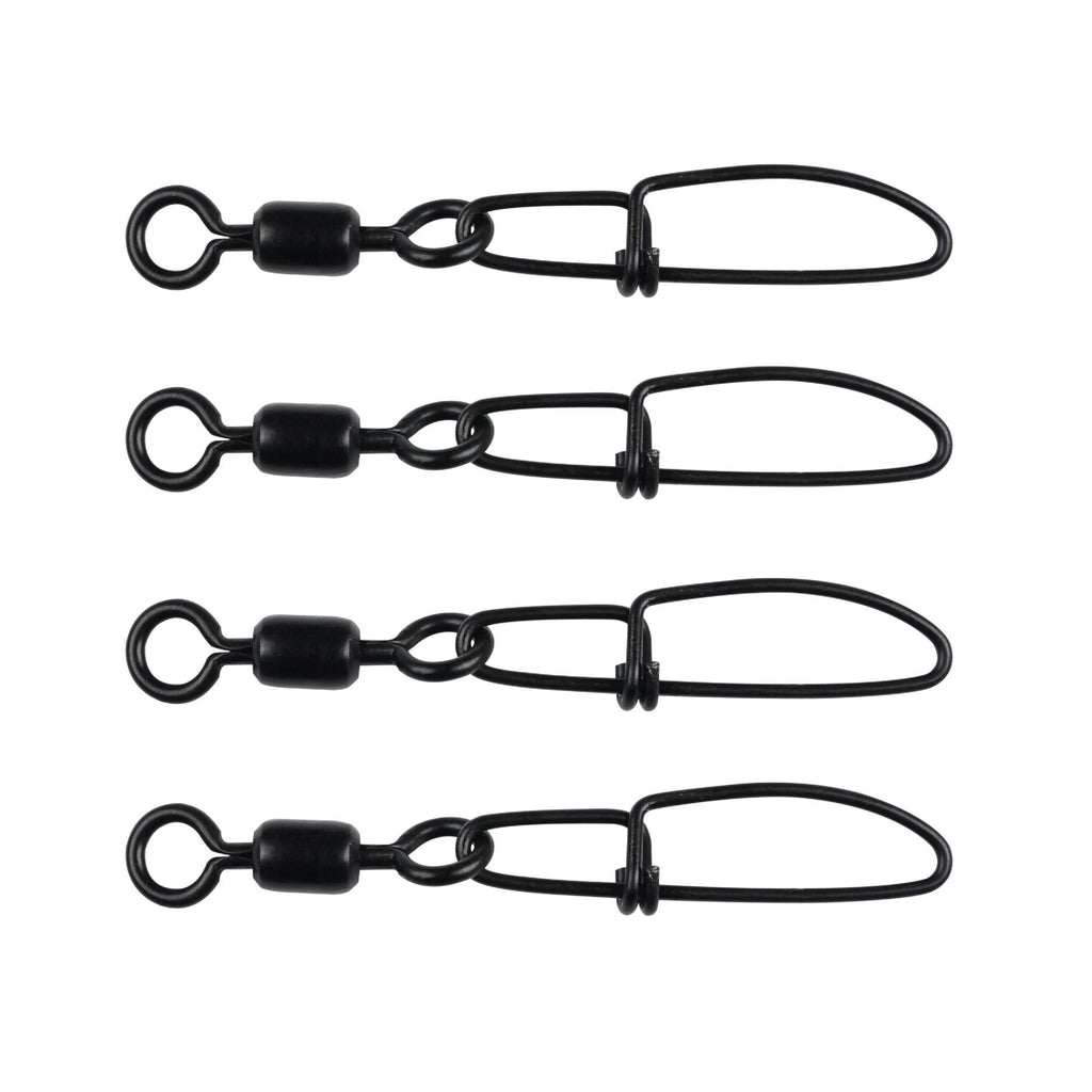 Cross-Lok Snap-Swivels - Size 7 Tackle, 60 lb Breaking Strength, Black, Per 4