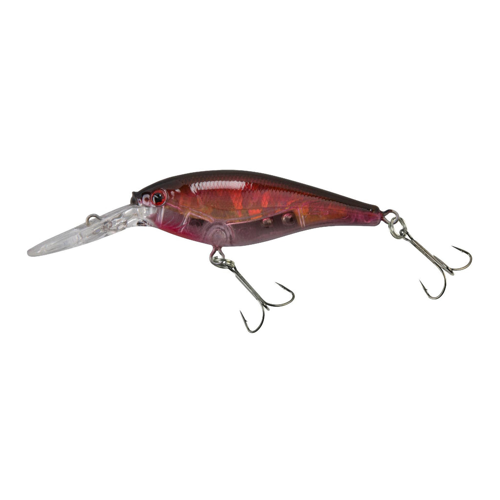 Flicker Shad Pro Flash Hard Bait - 2" Length, 9'-11' Swimming Depth, 2 Hooks, Flashy Sunset, Per 1