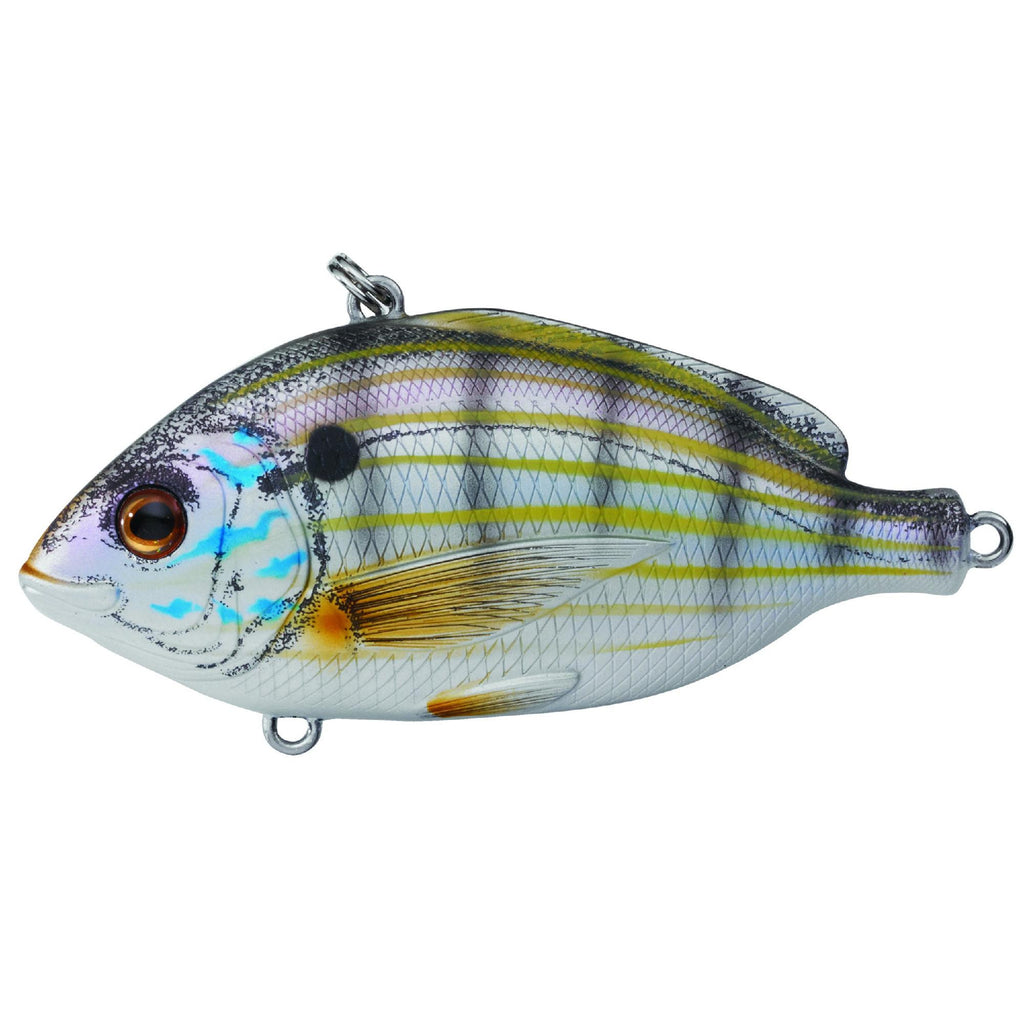Pinfish Rattlebait - Saltwater, 2 1-2", #4 Hook, Variable Depth, Natural-Matte