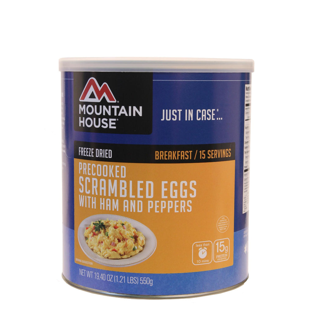 Breakfasts - Scrambled Eggs with Ham, Red, and Green Peppers, 15 Servings