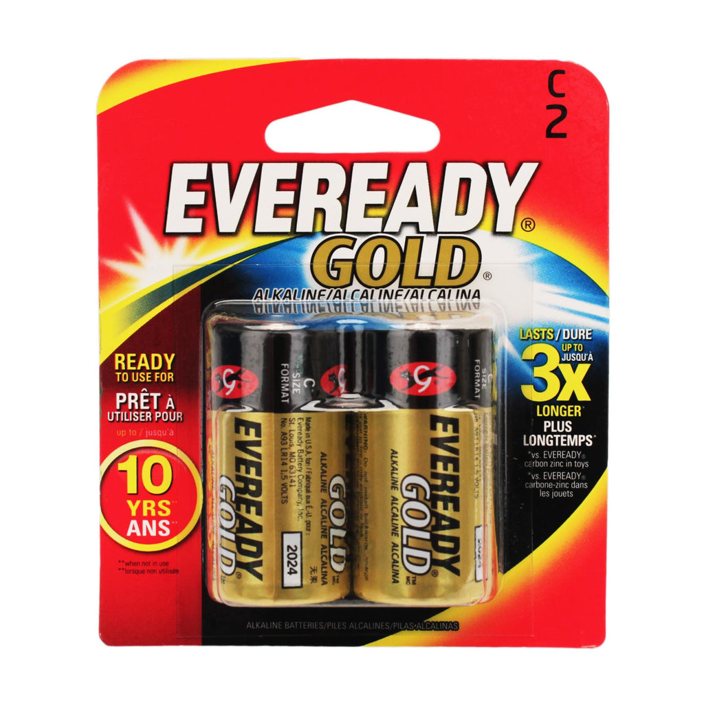 Eveready Gold C Batteries - Per 2