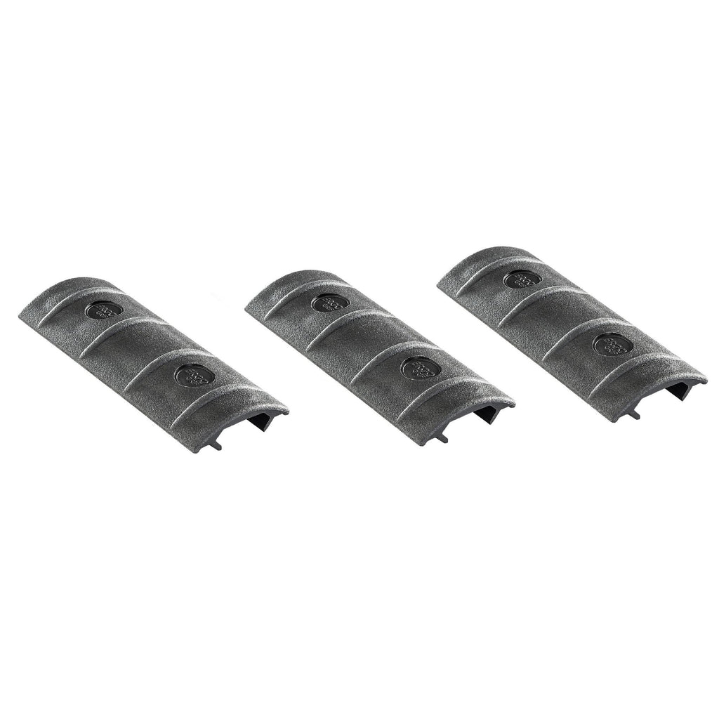 Full Rail Covers, 2-Pack, Black - Long, 15 Slot, Per 3