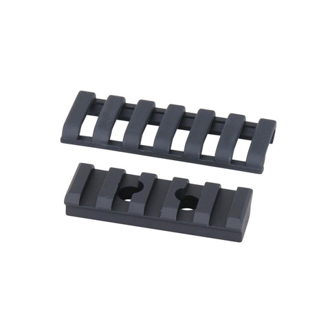 Aluminum UMP Rail - M1913, 5 Slot, 2 Holes, Black