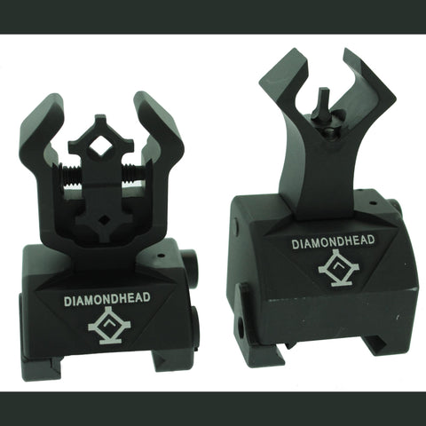 Diamond Sight - Rear and Gas Block AR10 Front