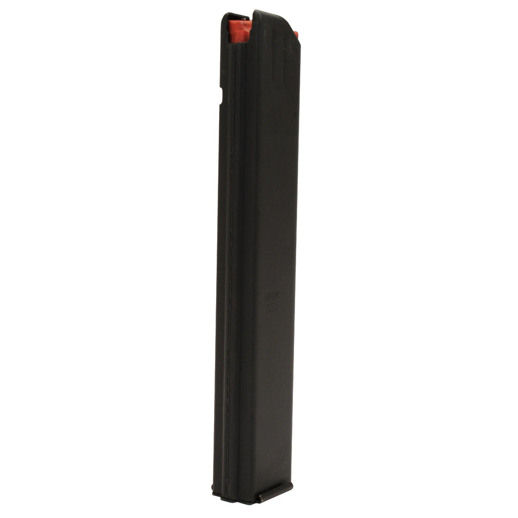 9mm SS Matte Black-Orange Follower 32 Round (Per 1) - Black-Orange Follower