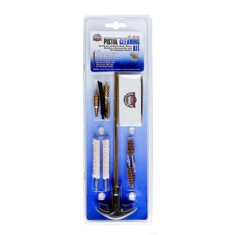 11 Piece Pistol Cleaning Kit - .40 -.45 Caliber