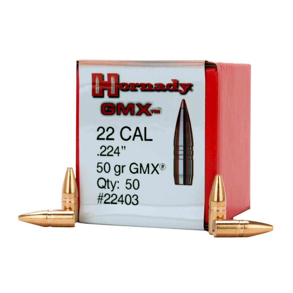 22 Caliber Bullets - (.224) 50 Gr GMX (Per 50)