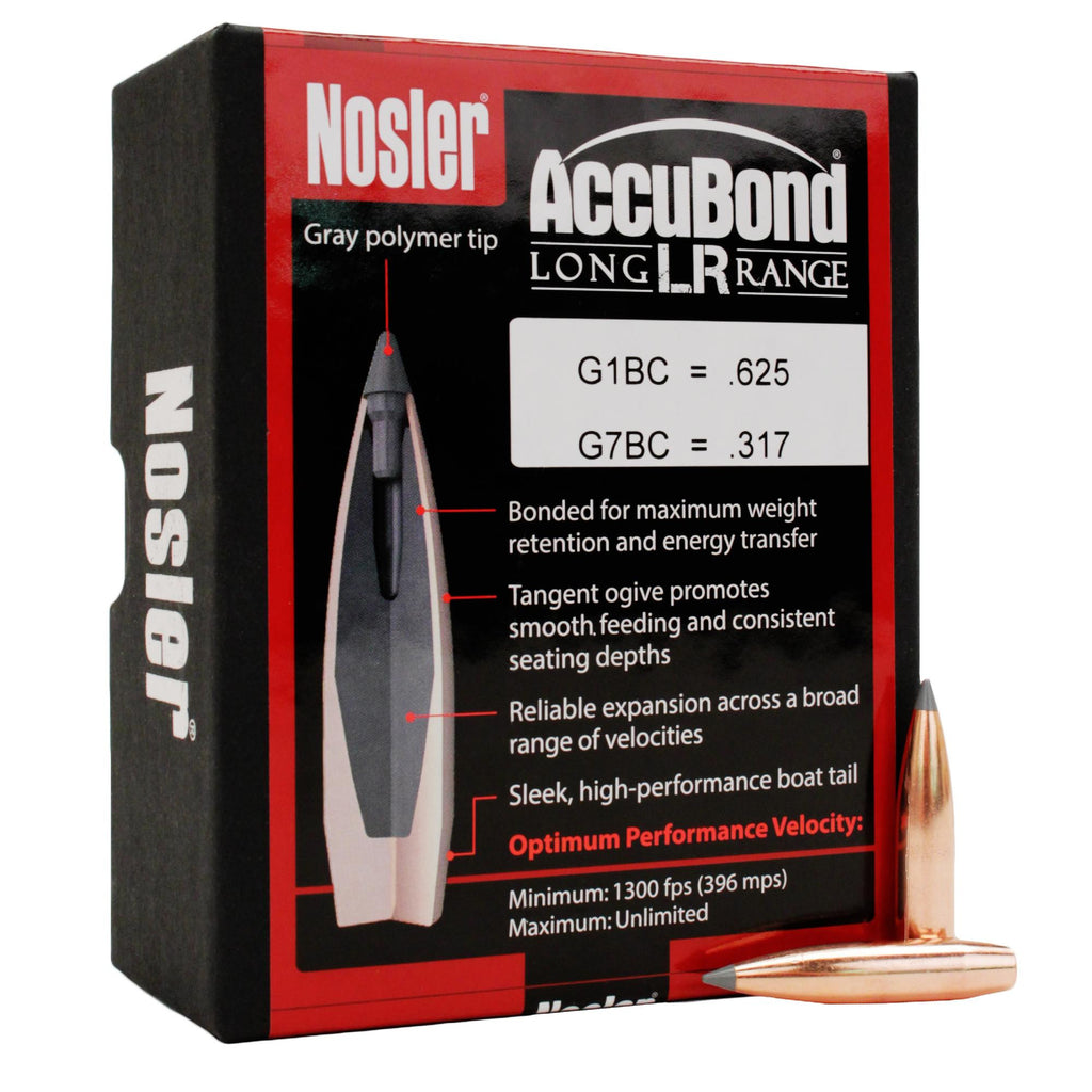 270 Caliber Bullets - AccuBond Long Range, 150 Grains, Spitzer Point, Per 100