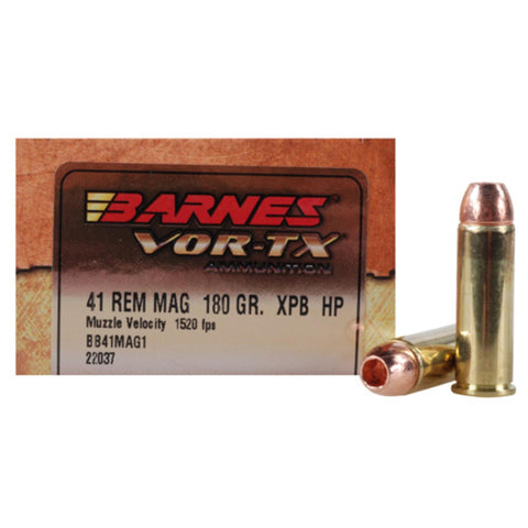 41 Rem Mag VOR-TX Ammunition, 180 Grains, XPB Hollow Point Lead-Free, Per 20