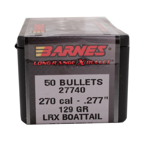 270 Caliber Bullets - Long-Range Hunting, 129 Grains, LRX Boat Tail, Per 50