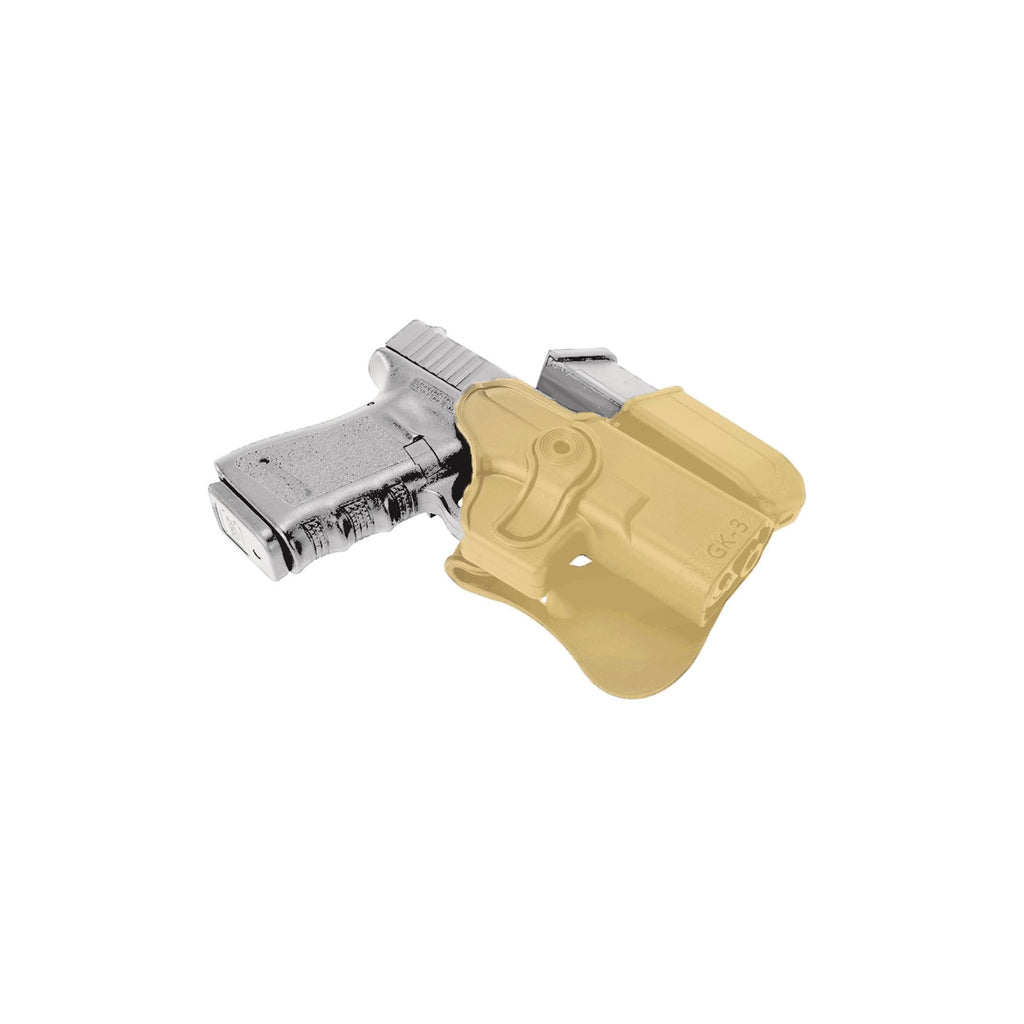 Retention Roto Paddle Holster, Level 3 - Glock 19, 23, 25, 32, Tan