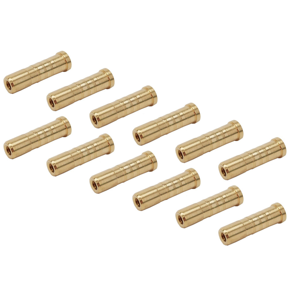 Carbon, 22-64 Point Insert, Brass, 12 Pack