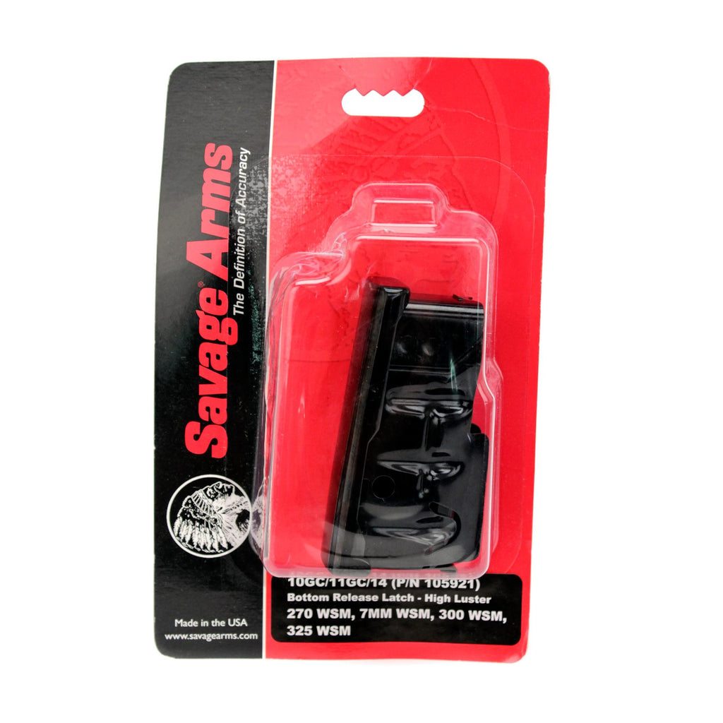 Savage Replacement Magazine - Detachable Box Magazine WSM Bottom 4 Round