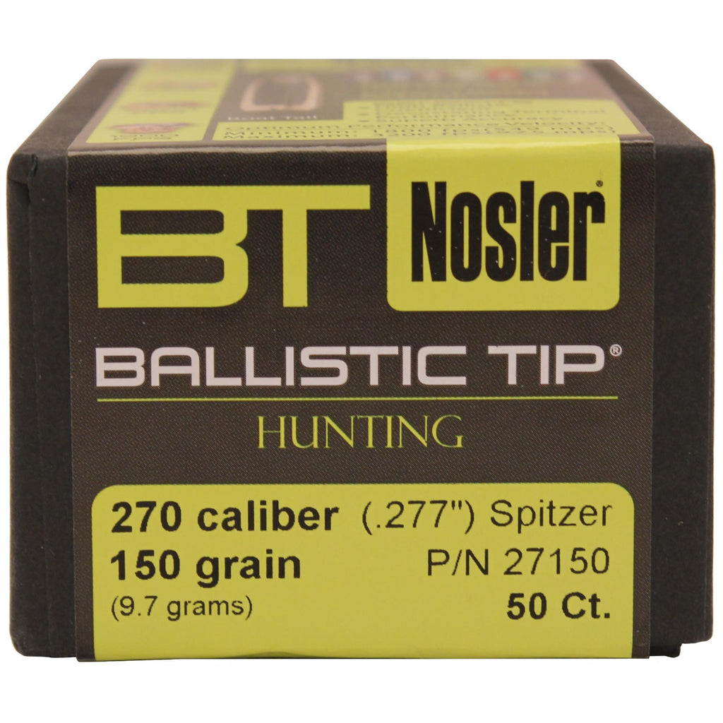 270 Caliber Bullets - Ballistic Tip Hunting, 150 Grains, Spitzer, Per 50