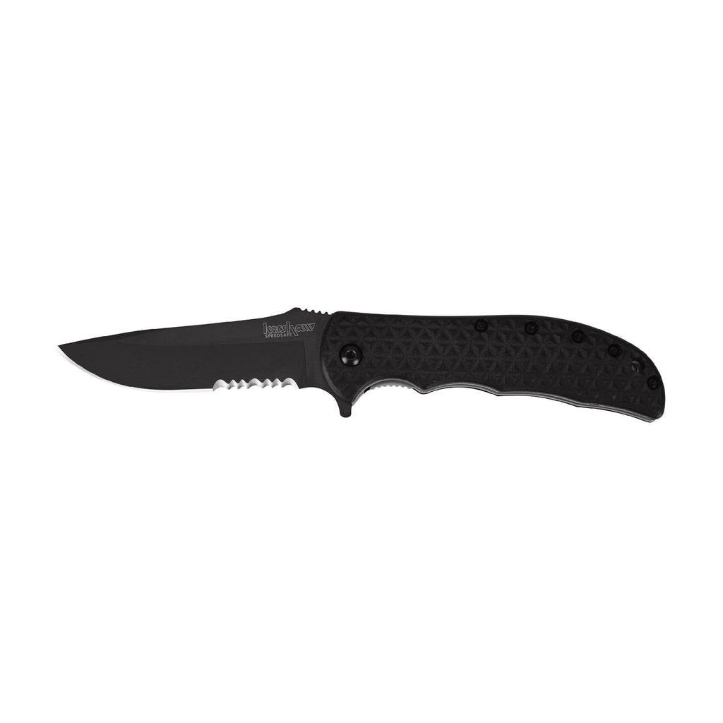 Volt II - Black Serrated, Clam Pack