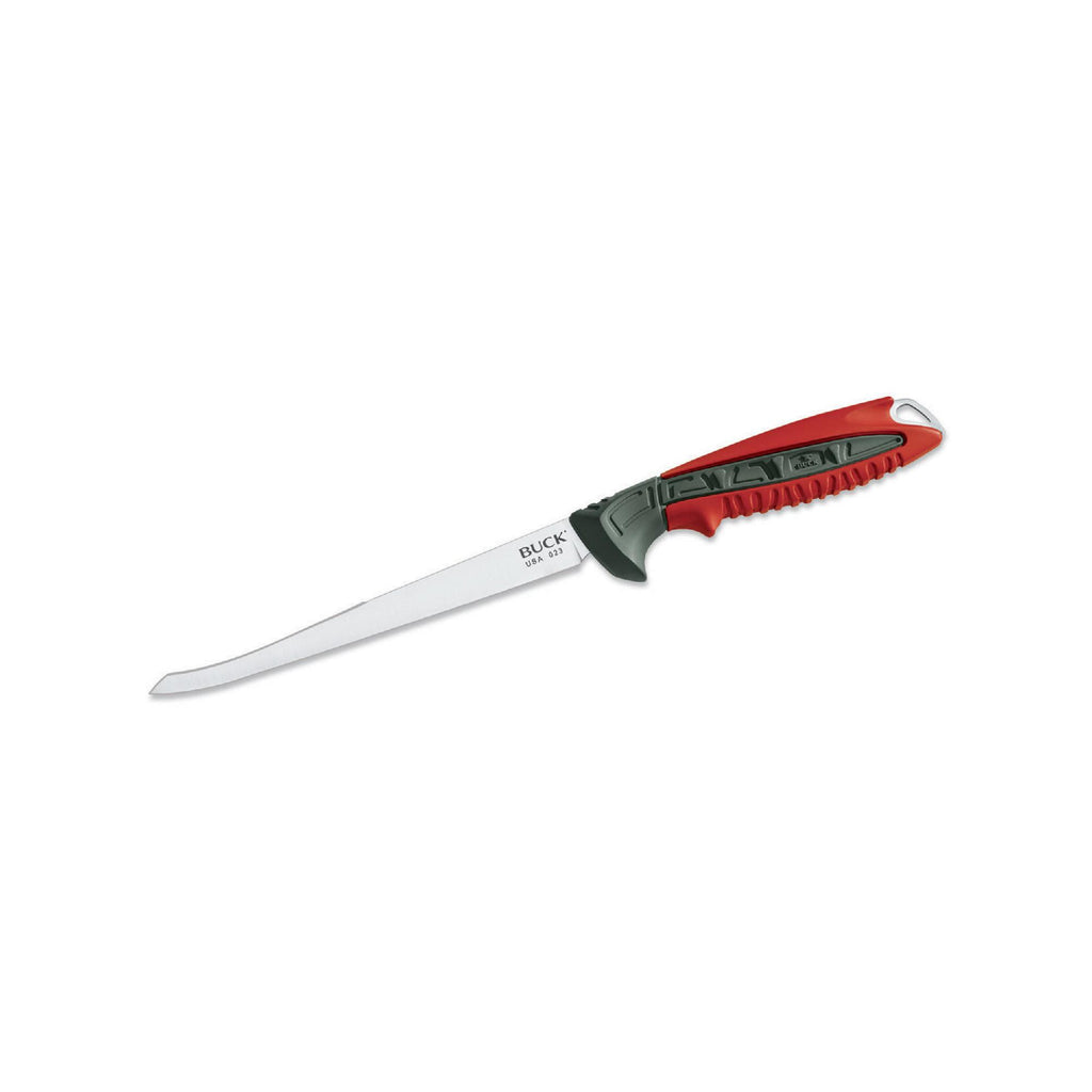 Clearwater Fillet - 6" Fixed Blade, Red Nylon Handle, Boxed