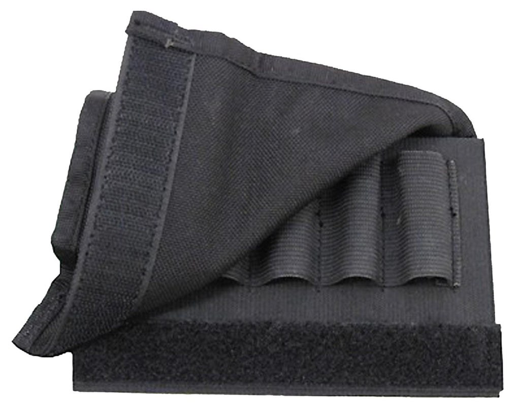 Butt Stock Shell Holder - Shotgun w- Flap Black