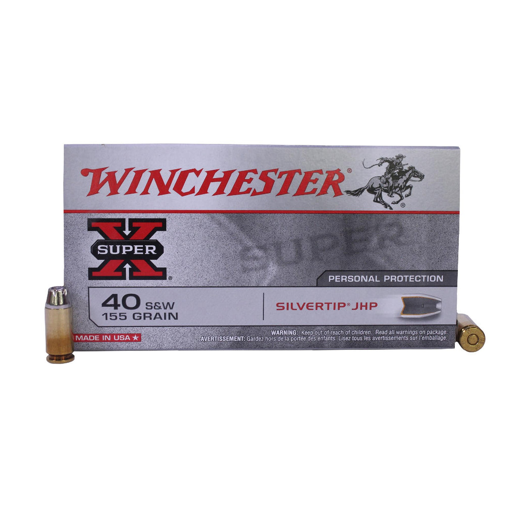 40 Smith & Wesson - Super-X, 155 Grains, Silvertip Hollow Point, Per 50