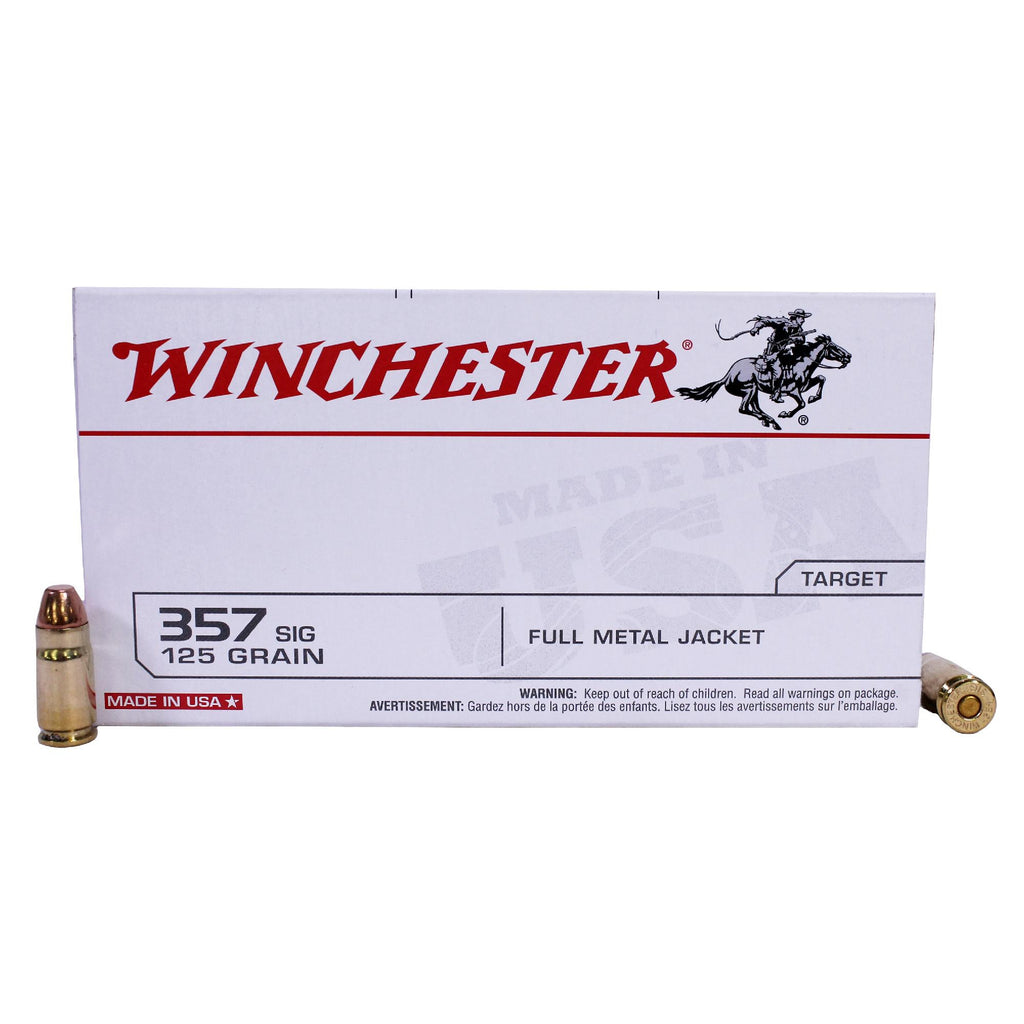 357 Sig - USA, 125 Grains, Full Metal Jacket, Per 50