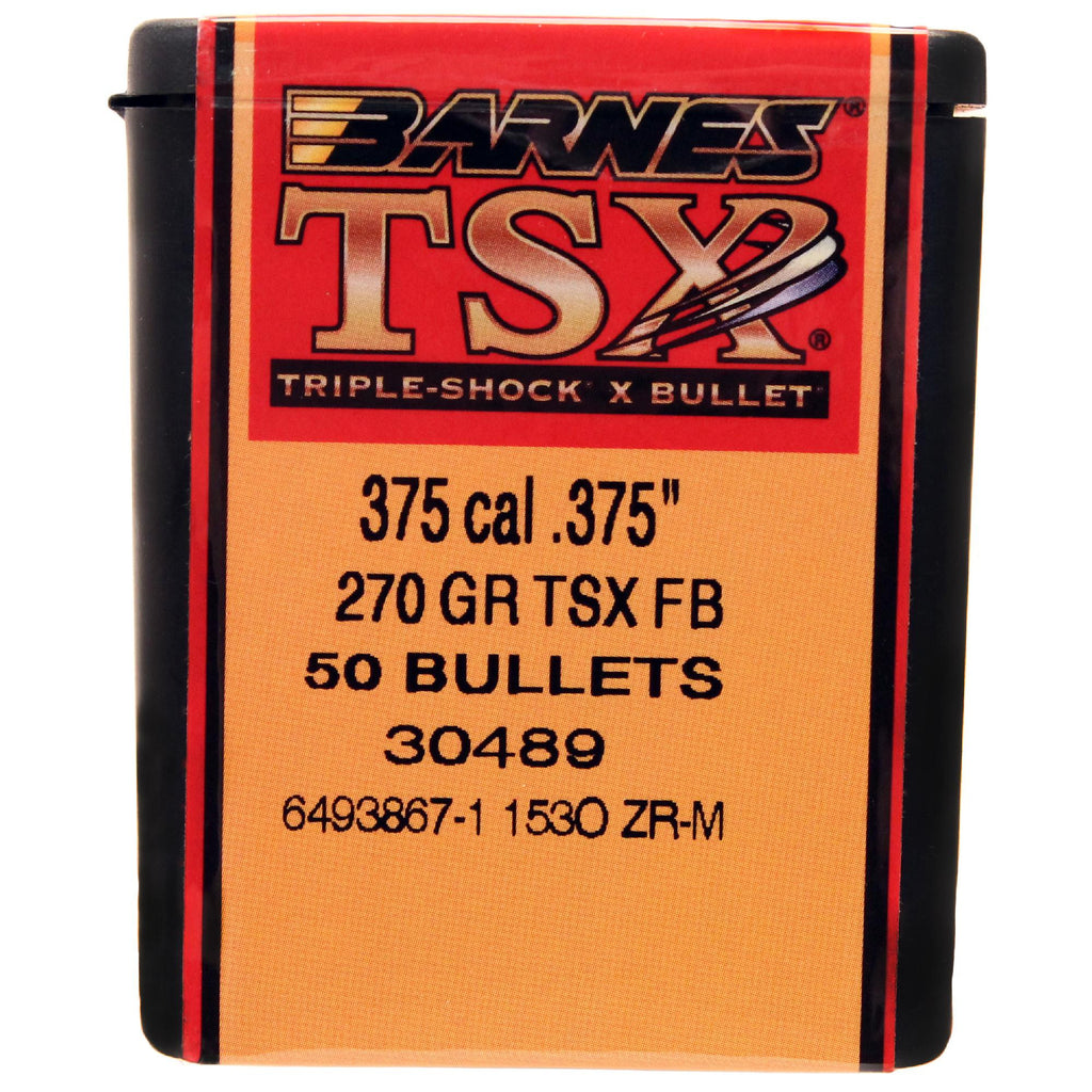 375 Caliber Bullets - Triple-Shock X, 270 Grains, Hollow Point Flat Base Lead-Free, Per 50