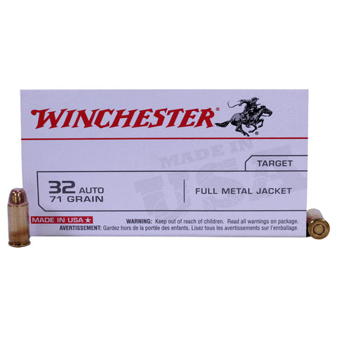 32 Automatic - USA, 71 Grains, Full Metal Jacket, Per 50