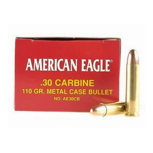 30 Carbine - American Eagle, 110 Grains, Full Metal Jacket, Per 50