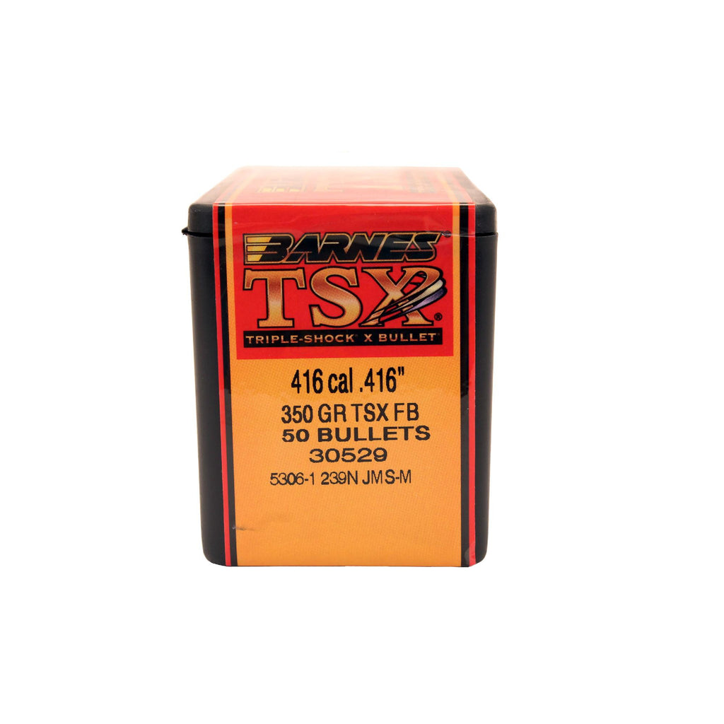 416 Caliber Bullets - Triple-Shock X, 350 Grains, Hollow Point Flat Base Lead-Free, Per 50