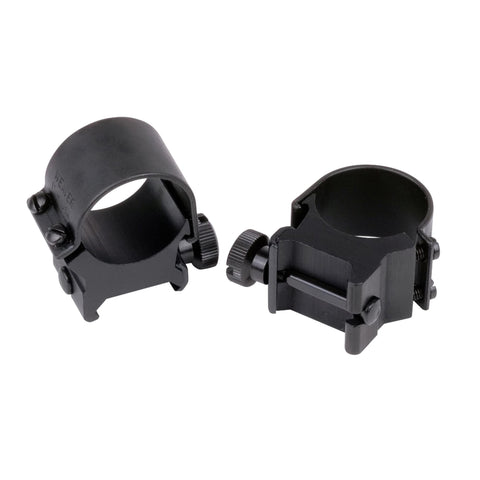 Detachable Top Mount Rings - 1" Extra High, Gloss Black