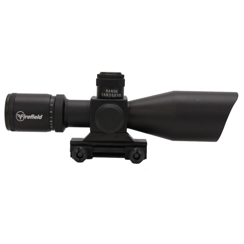 2.5-10x40 Riflescope - w-Red Laser