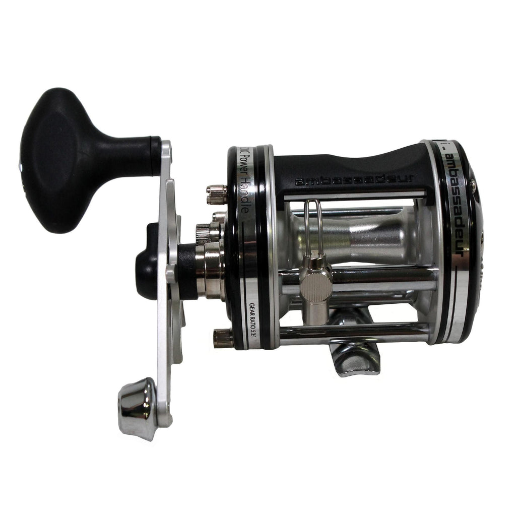 6500C Power Handle Multiplier Reel - 5.3:1 Gear Ratio, 200m Line Capacity, RH