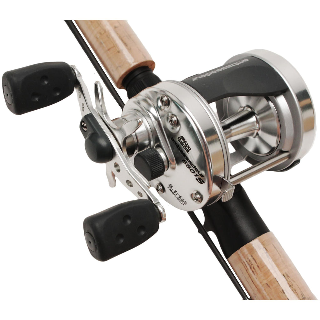 Ambassadeur S Casting Combo - 6501, 5.1:1 Gear Ratio, 11 lb Max Drag, 8'6" 2pc Rod, Medium-Heavy Power, LH