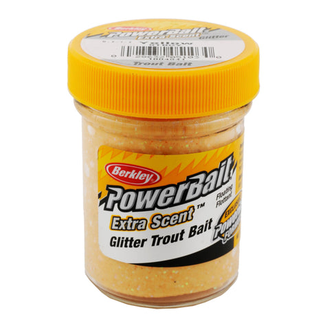 PowerBait Glitter Trout Dough Bait - Yellow