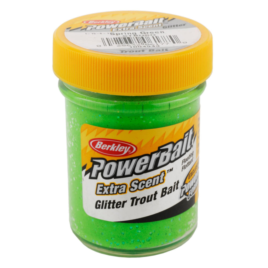 PowerBait Glitter Trout Dough Bait - Spring Green