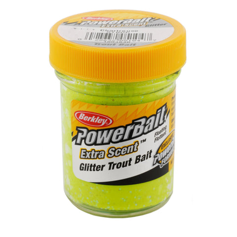 PowerBait Glitter Trout Dough Bait - Chartreuse