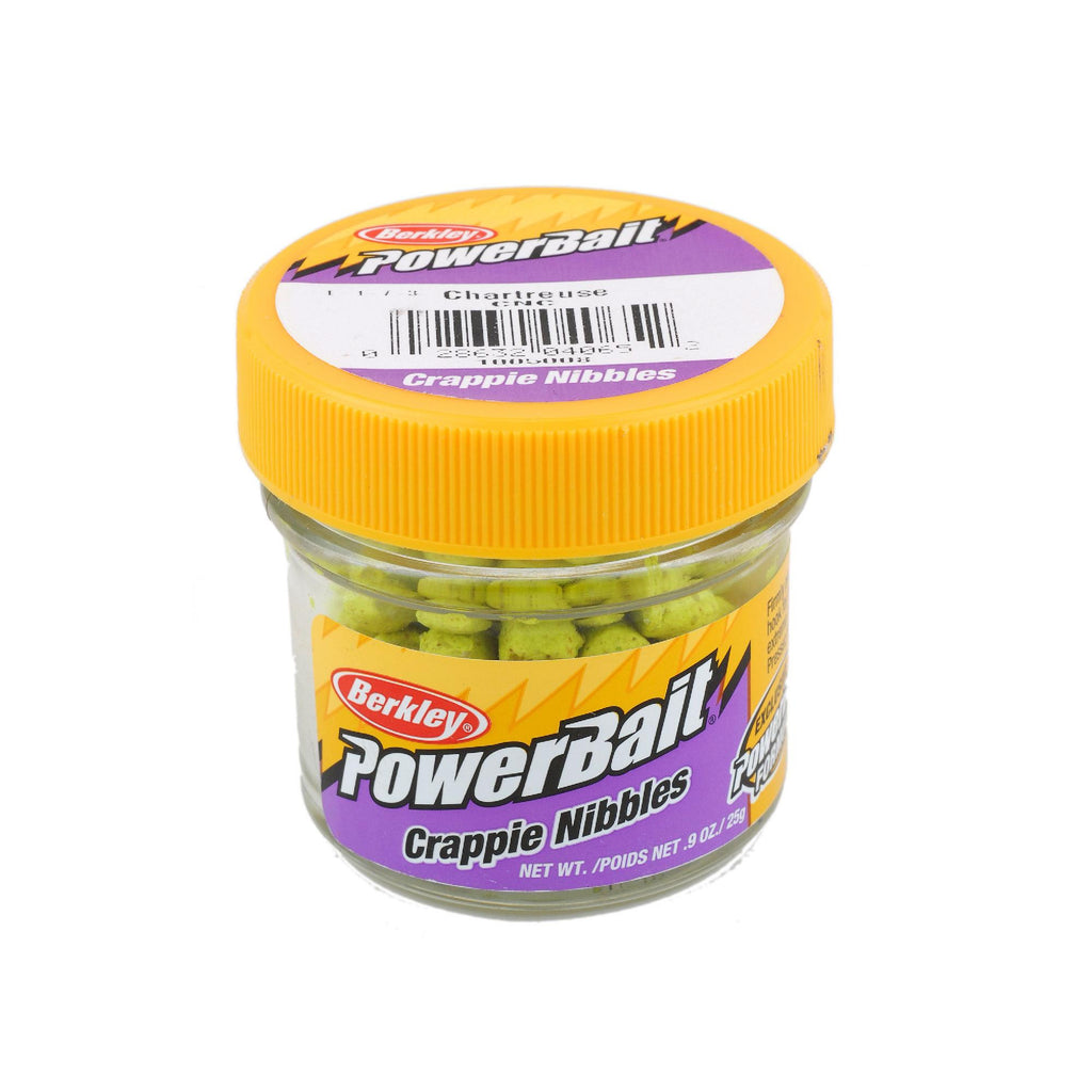 Powerbait Crappie Nibbles Dough Bait - Chartreuse