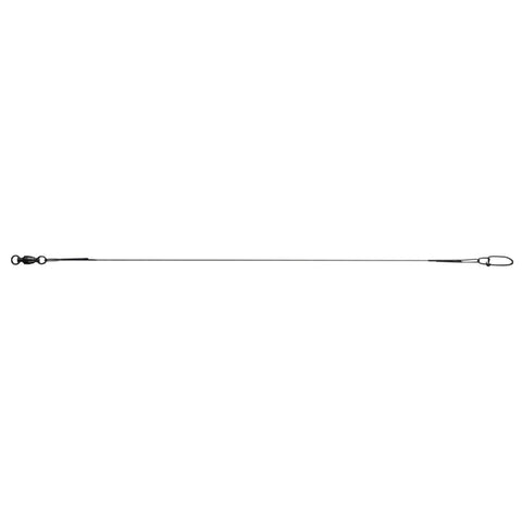 Ball Bearing Steel-Lok Wire Wound Leader - 12" Length. 0.023" Diameter, 30 lb Breaking Strength, Black