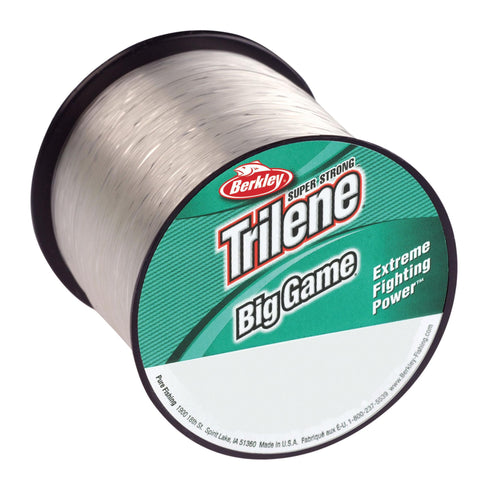 Trilene Big Game Monofilament Line Spool - 650 Yards, 0.018" Diameter, 20 lb Breaking Strength, Clear