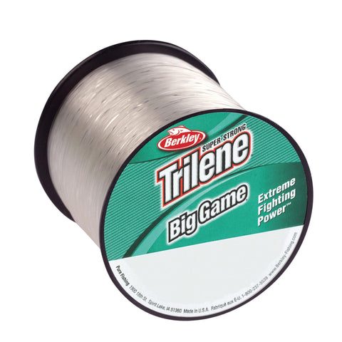 Trilene Big Game Monofilament Line Spool - 595 Yards, 0.019" Diameter, 25 lb Breaking Strength, Clear