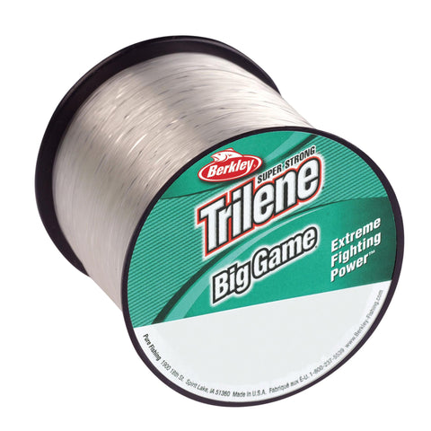 Trilene Big Game Monofilament Line Spool - 440 Yards, 0.022" Diameter, 30 lb Breaking Strength, Clear