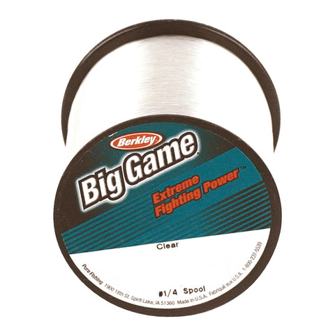 Trilene Big Game Monofilament Line Spool - 275 Yards, 0.028" Diameter, 50 lb Breaking Strength, Clear