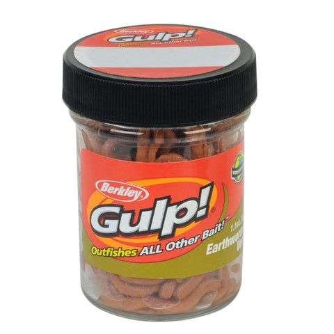 Gulp! Earthworm Soft Bait - 4" Length, Brown