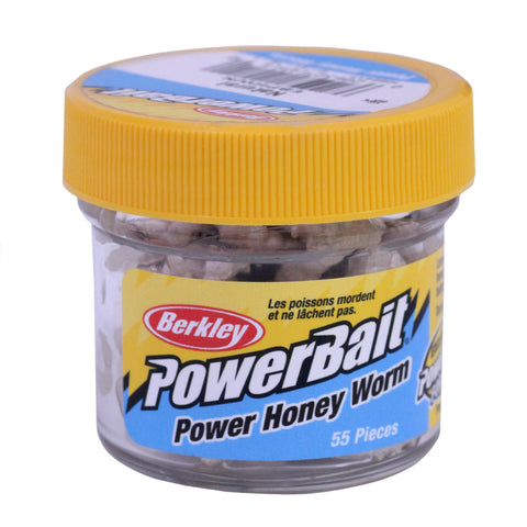 PowerBait Power Honey Worm Soft Bait - 1" Length, Natural, Per 55