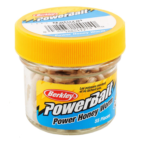 PowerBait Power Honey Worm Soft Bait - 1" Length, Yellow, Per 55