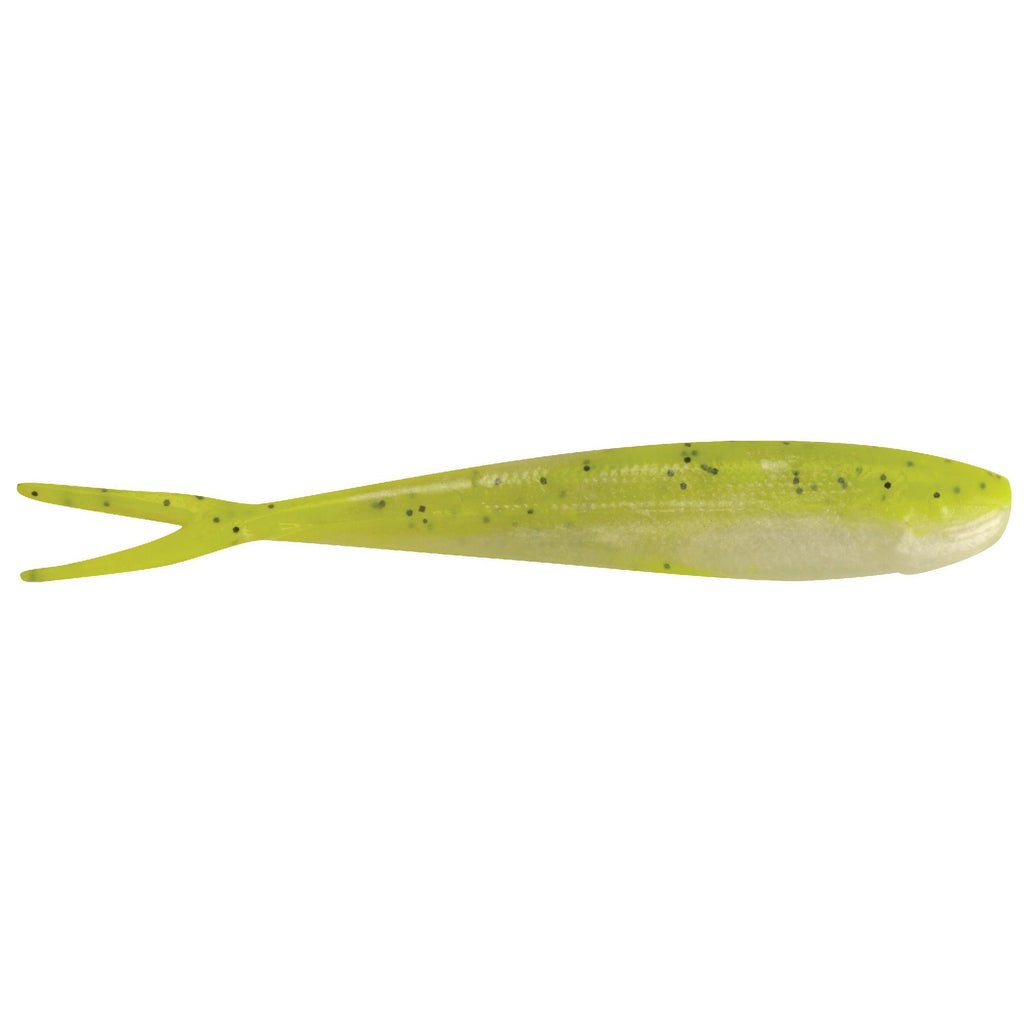 Gulp! Minnow Soft Bait - 4" Length, Chartreuse Shad, Per 8