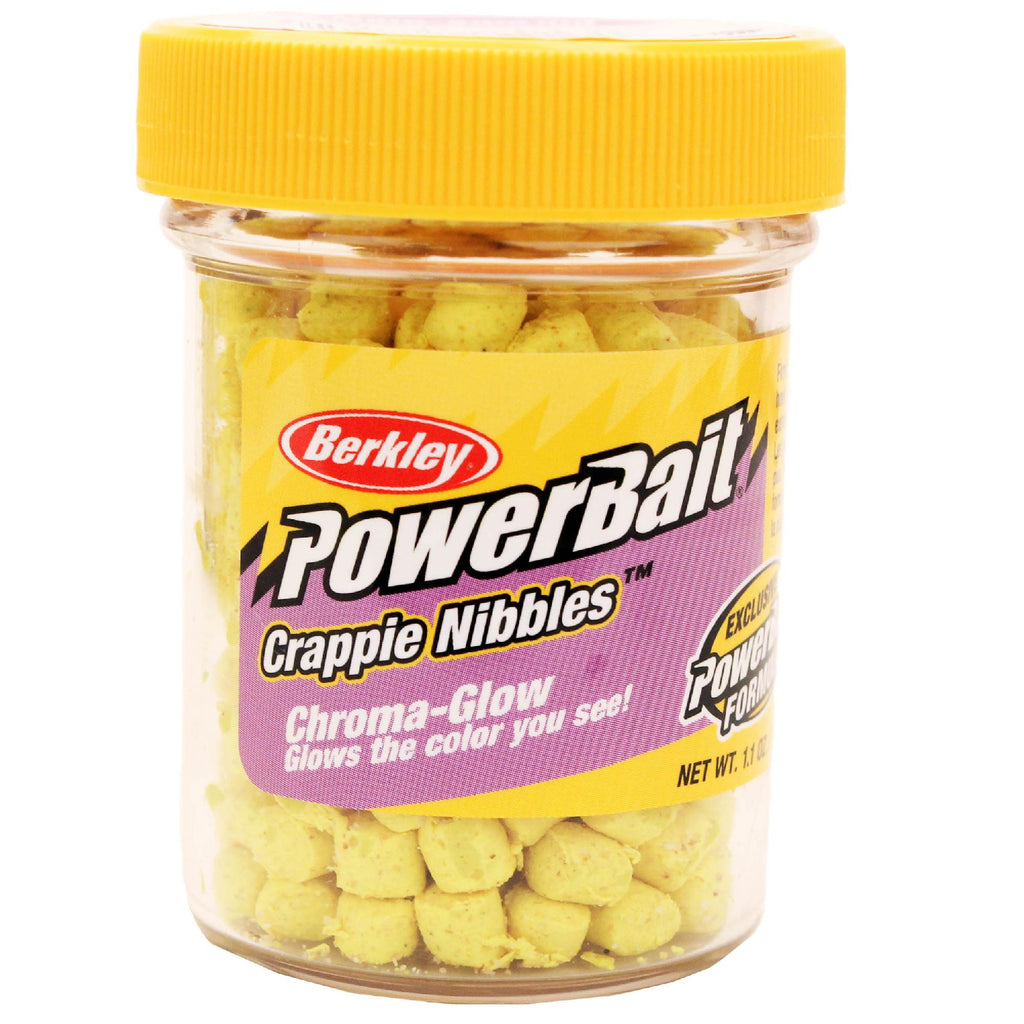 Powerbait Crappie Nibbles Dough Bait - - Glow Yellow