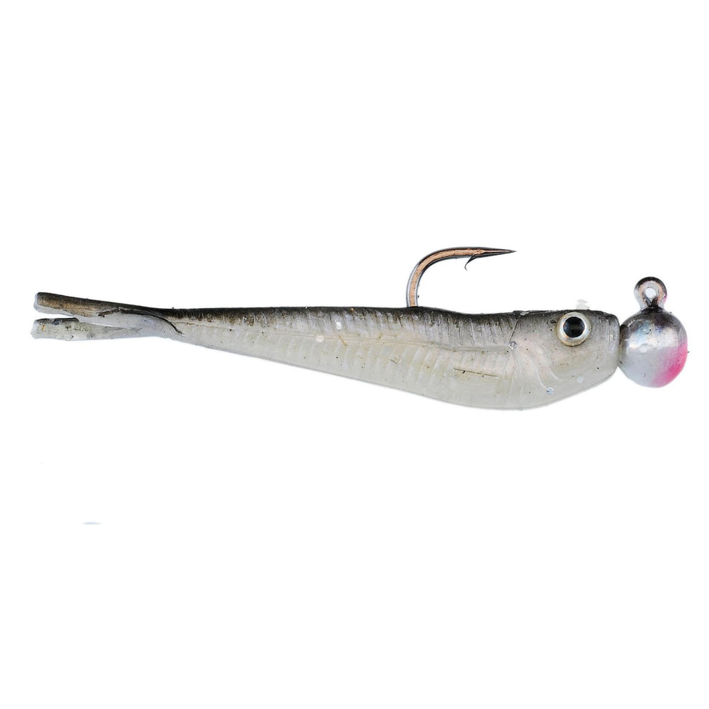 PowerBait Micro Minnow Soft Bait - 2" Length, Black Shad, Per 10