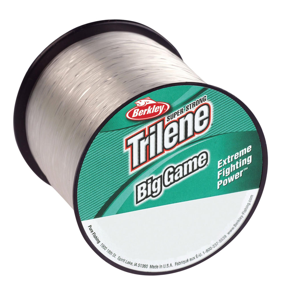 Trilene Big Game Monofilament Line Spool - 235 Yards, 0.030" Diameter, 60 lbs Breaking Strength, Clear