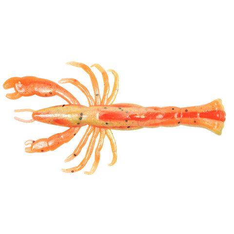 Gulp! Ghost Belly Shrimp Soft Bait - 3" Length, Natural with Sparkle, Per 7