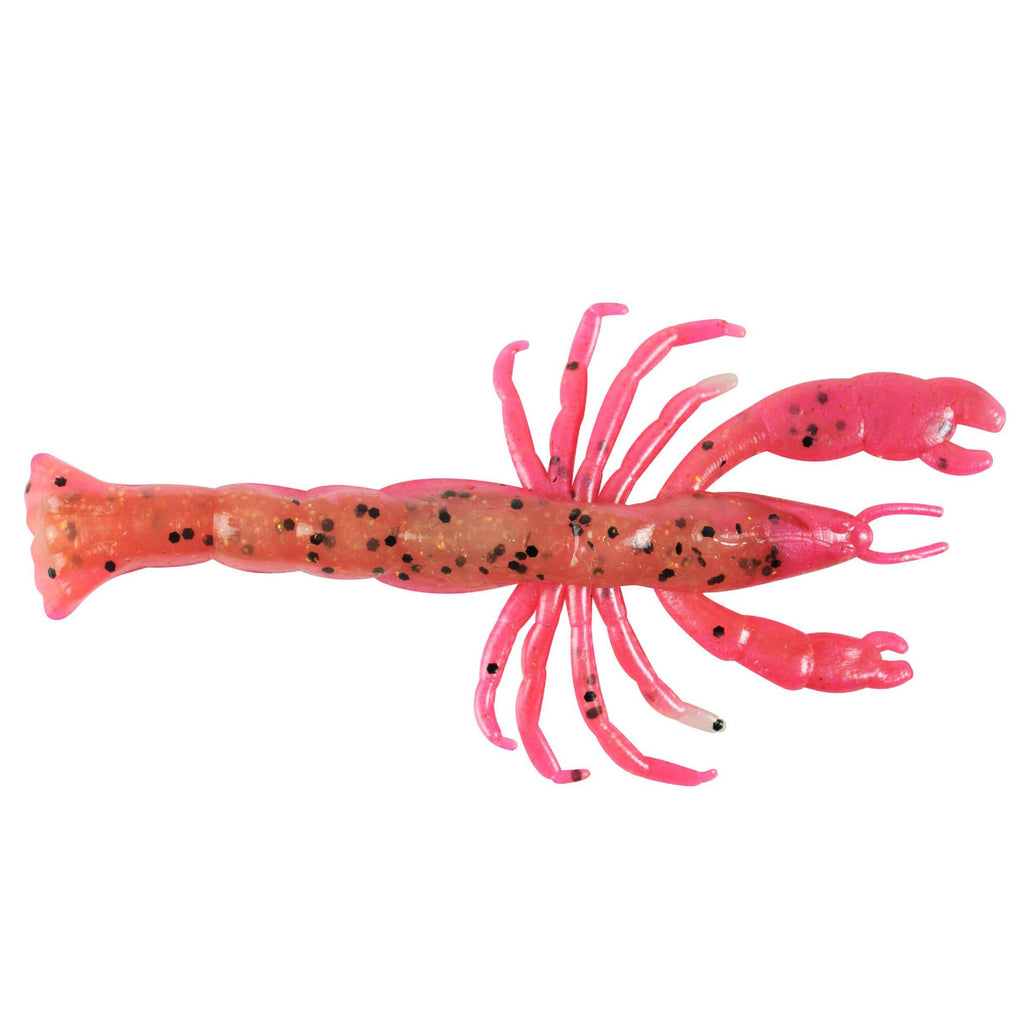 Gulp! Ghost Belly Shrimp Soft Bait - 3" Length, Pink Belly Shrimp, Per 7