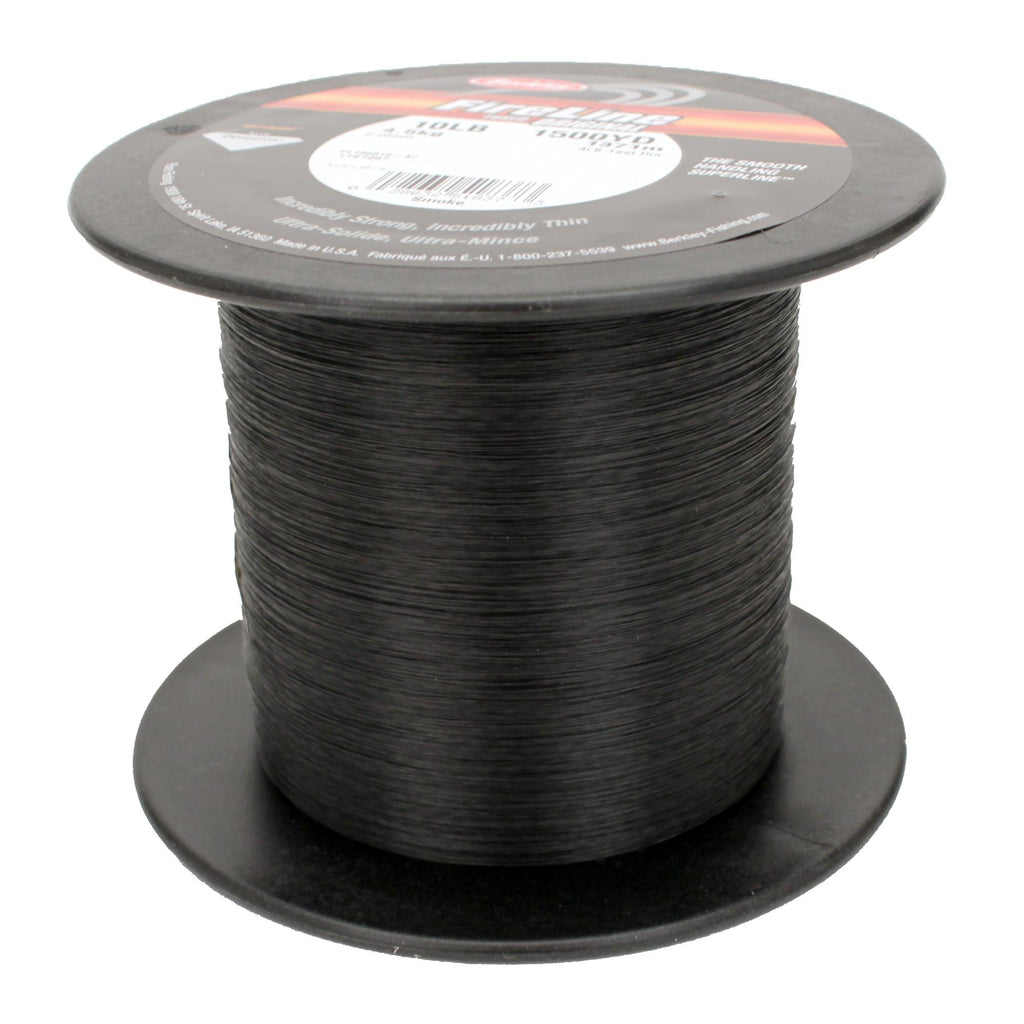 FireLine Fused Original Line Spool - 1500 Yards, 0.008" Diameter, 10 lb Breaking Strength, Smoke